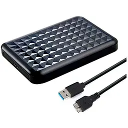 Кишеня зовнішня Dynamode 2.5" SATA HDD/SSD USB 3.0 Black (DM-CAD-25318)