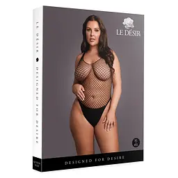 Боді Le Désir With Fishnet Structure, Plus Size (чорний) - мініатюра 9