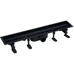 Душовий канал Mixxus Drain-06-40 Black з накладкою з нержавіючої сталі 400 мм MI6527