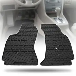 Автомобільні килимки передні для Audi A4 B5 1995-2000 євро борт 2 см чорна гума 2 шт