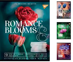 
Зошити учнівські 48 аркушів лінія. YES Romance blooms 10 шт. в упаковці