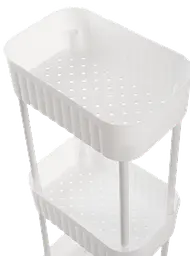 Етажерка 3-х ярусна 6020 Honeycomb WHITE 17х27х73 см VIOLET HOUSE meb0000380 - мініатюра 4