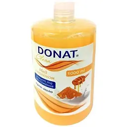 Мило рідке DONAT 1л пляшка Мед-молоко фліп-топ