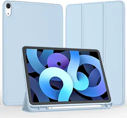 Чохол-книжка CDK для Apple iPad Air 11" M2 2024 Еко-шкіра силікон Smart Case cлот стилус (015026) white ice - мініатюра 2