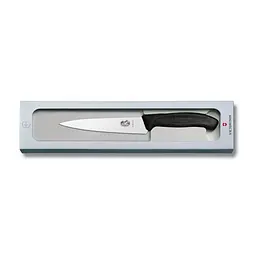 Кухонний ніж Victorinox SwissClassic Carving лезо 12см з чорн. ручкою у подар.упак. - мініатюра 2