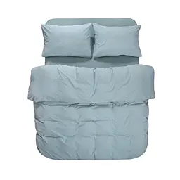 Постільна білизна Lotus Home Washed cotton - Kansas блакитний євро