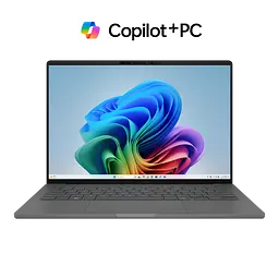 Ноутбук ASUS Zenbook A14 UX3407RA з процесором Snapdragon X Elite X1E 78 100 pana la 3.4GHz, 14''. WUXGA, OLED, 32GB LPDDR5X RAM, 1TB SSD, Qualcomm ® Adreno ™ GPU, Windows 11 Pro, Iceland сірий - мініатюра 4