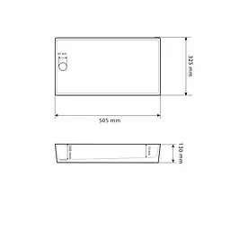 Умивальник VBI Velletri white накладний VBI-015900, Білий - мініатюра 2