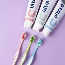 Зубна щітка Fesco Expert Clean рожева, блакитна 2 шт.  - мініатюра 4