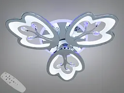 Стельова LED люстра Diasha 8148/3HR LED 3color хром 60Вт пульт димер