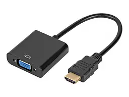 Перехідник ATCOM 9220) HDMI - VGA, 0.1м, чорний