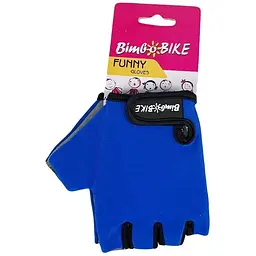 Велорукавиці дитячі Bimbo Bike Funny 4-6 років розмір S сині (90943B-IS)