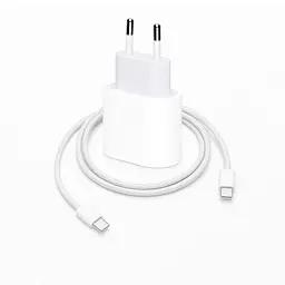 Зарядний пристрій USB-C 35W з кабелем Type-C, адаптер для телефону, білий - мініатюра 3