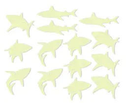 Набір сяючих в темряві наклейок 4M Sharks Акули 00-05940 Набір люмінесцентних наклейок - мініатюра 4