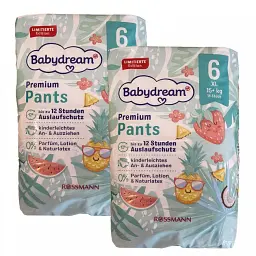 Дитячі підгузки-трусики Babydream Premium 6, (15+ кг), 36 шт