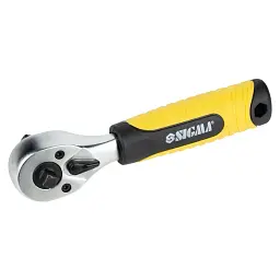 Тріскачка Sigma двостороння укорочена 1/4"-1/2" 145мм 72T CrV (6050251) - мініатюра 3