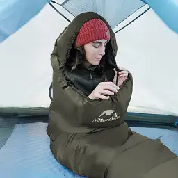 Спальник з капюшоном Naturehike CNK2300SD014 MJ600 Січ, зелений - мініатюра 2
