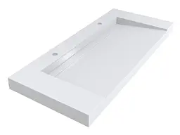 Умивальник Miraggio OLMOS 1200 (0000224) Miramarble, Глянцевий, Підвісний/Врізний, Білий