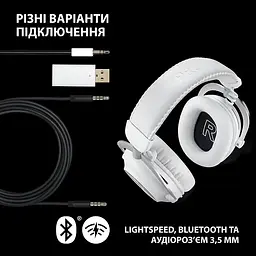 Навушники Logitech G Pro X 2 Lightspeed White (981-001269,910-001270) - мініатюра 10
