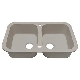Кухонна мийка Adamant Twins 765x470x190 Бежевий avena 301223 - мініатюра 2