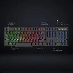 Клавіатура GamePro GK380 Black - мініатюра 7