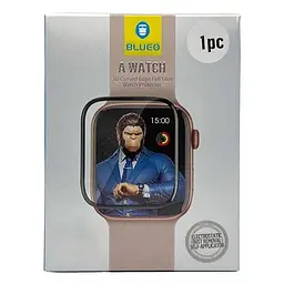 Полімерна 3D плівка Blueo High-Molecule для Apple Watch 44mm (+ аплікатор) Чорний - мініатюра 5