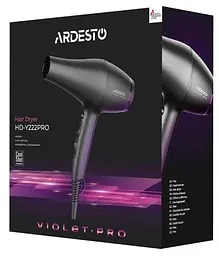 Фен HD-Y222PRO, Black, 2200W ARDESTO teh0023502 - мініатюра 9