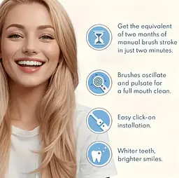 Змінні насадки для електричної зубної щітки Oral-B 4 шт., підходять для Precision Clean, Advance Power та ін. - мініатюра 18