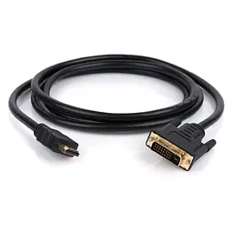 Кабель мультимедійний HDMI to DVI 24+1 5.0m Vinga (VCPHDMIDVI5) - мініатюра 2