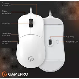 Ігрова миша GamePro GM-690 White PixArt 3327 USB 10000 DPI - мініатюра 9