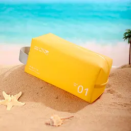 Органайзер-косметичка для спорту та подорожей LoveYouHome непромокаюча 23×11.5×11.5 см жовта (59040) - мініатюра 4