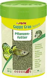 Корм для риб гуппі Sera Guppy Gran Nature в гранулах 100 мл (44 г) 07108