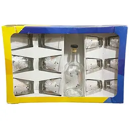 Набір FARGLASS 13пр. (Графін 500мл + 6 стоп+6 стакан) Осінь