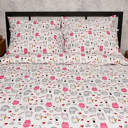 Набір наволочок Moon&Star Бязь Gold Люкс Cute Cats 40х60 см 2 шт