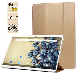 Планшет-телефон Adronix S 364 LTE Gold IPS 10.1'' 3GB/64GB + Чохол-книжка - мініатюра 2