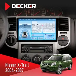 Штатна магнітола Nissan X-Trail 2004-2007 Decker D10-010 6x128, DSP, 4G, 2K Decker (НФ-00009391)