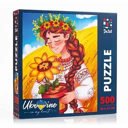 Пазли VLADI TOYS «Ukrainian girl with the sunflower» DT500-05