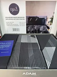 Постільна білизна Lufian Black Сатин Luoca Patisca pbe0050997 - мініатюра 2