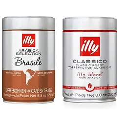 Набір кави в зернах № 1 Illy 100% arabica з/б 2 шт