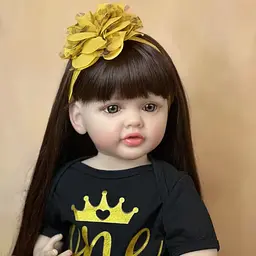 Реалістична Кукла Реборн 55 см повністю вінілова Doll Reborn Baby К0100211 - мініатюра 2