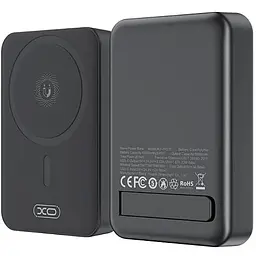 Зовнішній акумулятор - бездротовий магнітний XO PR231 magnetic 15W 10000mAh чорний - мініатюра 4