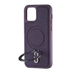 Чохол Jinduka Leather Ringo iPhone 12 Purple - мініатюра 4