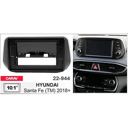 Перехідна рамка Hyundai Santa Fe Carav 22-944 - мініатюра 6