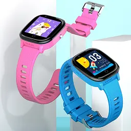 Годинник телефон для дітей Lemfo HW16 з GPS трекером, 4G LTE, SIM-картою, відеодзвінком, камерою, прослуховуванням, геолокацією, Wi-Fi та кнопкою SOS Синій - мініатюра 2