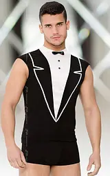 Костюм офіціанта SoftLine - Shirt and Shorts 4604, M/L