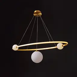 Люстра Brille молекула підвісна LED 58W NW G (BL-673S/3) - мініатюра 4