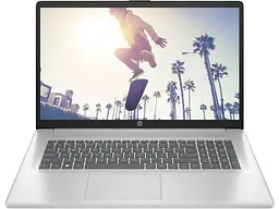 Ноутбук HP 17-cn3025ua 17.3' FHD IPS AG,Intel i3-N305, 8GB, F512GB, UMA, DOS, сріблястий (9H8Q9EA)
