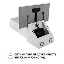 Витяжка декоративна похила Perfelli VICCO 6HM BIANCO - мініатюра 6