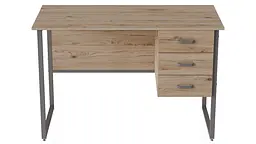 Комп'ютерний стіл Ferrum-decor Гаррі 75x140x70 сірий ДСП Дуб Сан-Марино 16мм (FRD-101484)