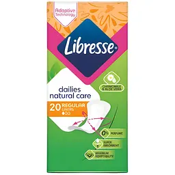 Прокладки гігієнічні Libresse Dailies Natural Care Regular 20 шт.